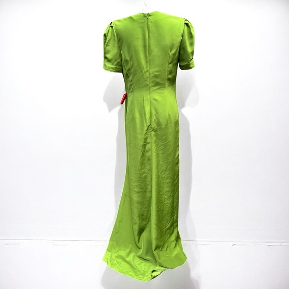 🌻NEW w.Tags MAC DUGGAL Apple Plunge Neck Puff Sleeve Cut Out Gown Size 10 $458 - Picture 9 of 13